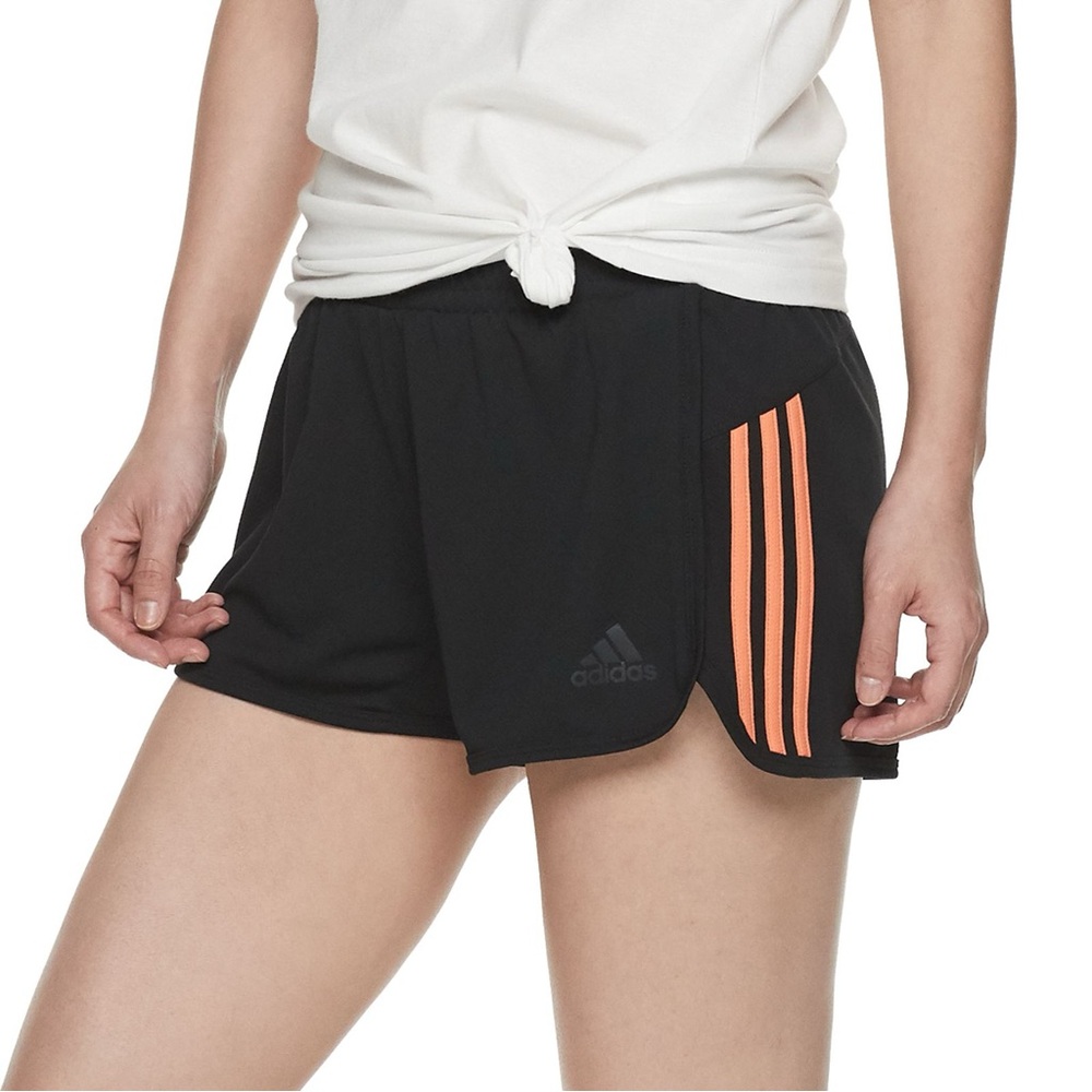 adidas Climalite Women’s Athletic Knit Training 3-Stripe Shorts Medium